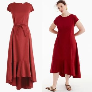 Universal Standard For J.crew High Low Maxi Poplin Dress